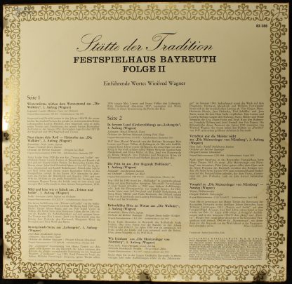 Electrola 83388 - Stätte Der Tradition - Festspielhaus Bayreuth - Image 2