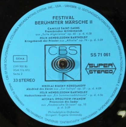 CBS SS 71 061 - Festival Berühmter Märsche II - Image 4