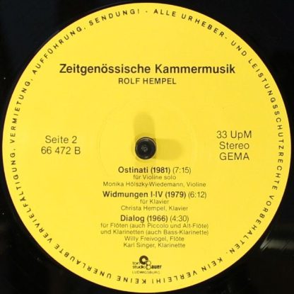 Tonstudio Bauer 66 472 - Zeitgenössische Kammermusik - Image 4