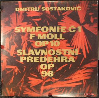 Gramofonový Klub SV 8187 - Symfonie Č 1 F Moll Op 10 / Slavnostn