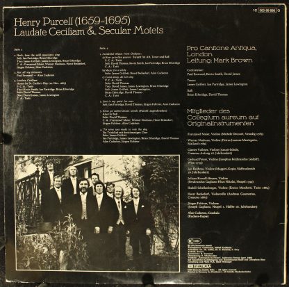 Deutsche Harmonia Mundi 1C 065-99 686 Q - Laudate Ceciliam & Sec - Image 2