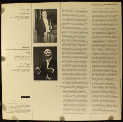 Supraphon 80 501 PK - Schelomo (Hebräische Rhapsodie)/ Cellokonz - Image 2