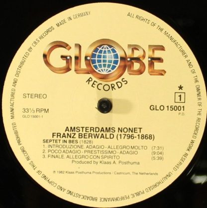 Globe Records GLO 15001 - Amsterdams Nonet - Image 3