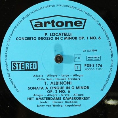 Artone PDE 176 - Concerto Grosso / Sonata A Cinque / Concerto Ar - Image 3