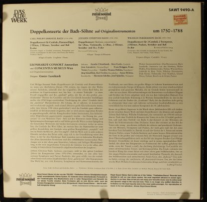 Telefunken SAWT 9490-A - Doppelkonzerte Der Bach-Söhne Auf Origi - Image 2