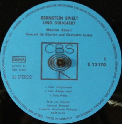 CBS S 72 170 - Leonard Bernstein spielt und dirigiert Ravel: Kla - Image 4