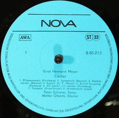 Nova 8 85 213 - Lieder Mit Peter Schreier - Image 3