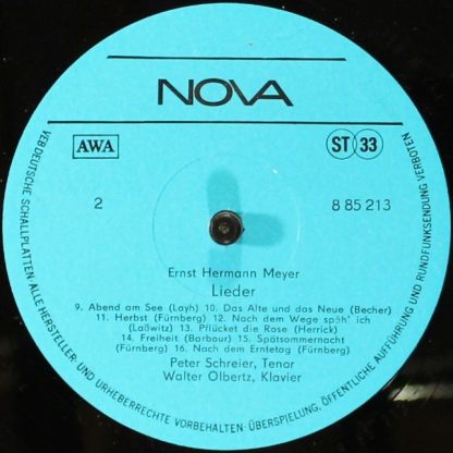 Nova 8 85 213 - Lieder Mit Peter Schreier - Image 4