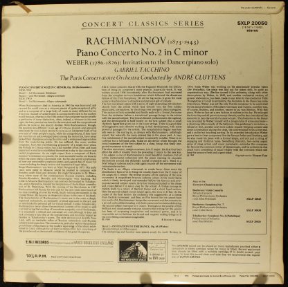 His Master's Voice SXLP 20050 - Piano Concerto No. 2 / Invitatio - Image 2