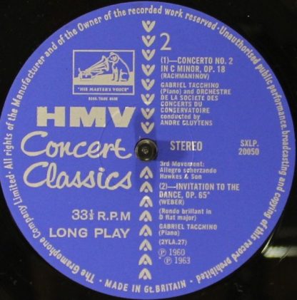 His Master's Voice SXLP 20050 - Piano Concerto No. 2 / Invitatio - Image 4