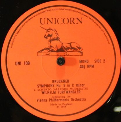 Unicorn Records (3) UNI 109/10 - Symphony N°8 In C Minor - Image 6