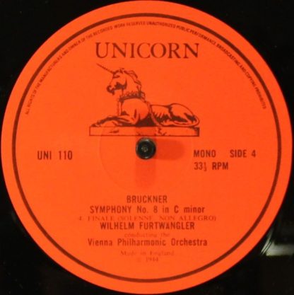 Unicorn Records (3) UNI 109/10 - Symphony N°8 In C Minor - Image 8