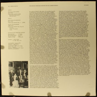 Da Camera Magna SM 92418 - Polnische Nstreichquartette Des 20. J - Image 2