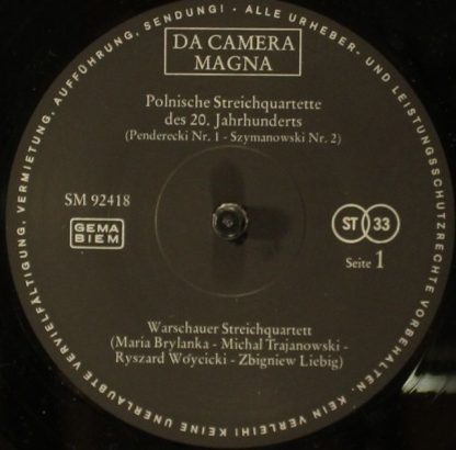 Da Camera Magna SM 92418 - Polnische Nstreichquartette Des 20. J - Image 3