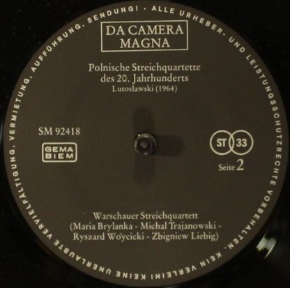 Da Camera Magna SM 92418 - Polnische Nstreichquartette Des 20. J - Image 4