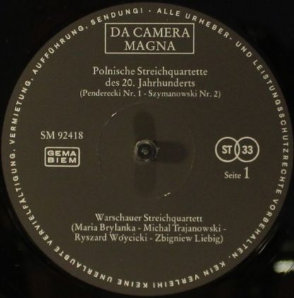 Da Camera Magna SM 92418 - Polnische Nstreichquartette Des 20. J - Image 3