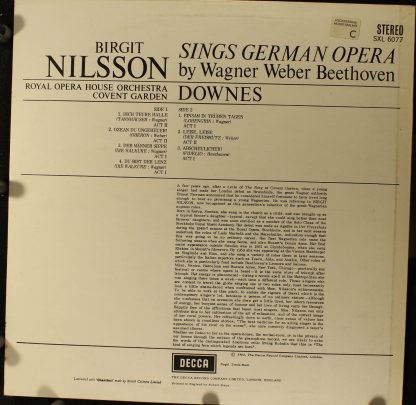 DECCA SXL 6077 - Birgit Nilsson Sings German Opera - Image 2