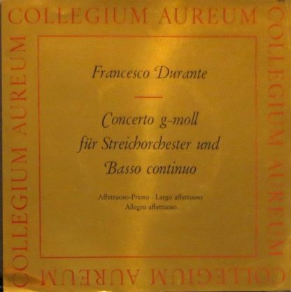 Harmonia Mundi HM 17 018 - Concerto G-moll Für Streichorchester