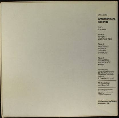 Christophorus SCGLX 73 906 - Gregorianische Gesänge - Image 2