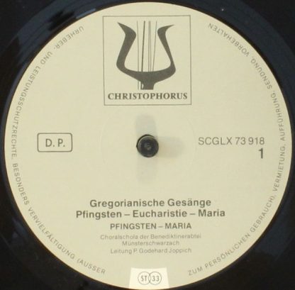 Christophorus SCGLX 73 906 - Gregorianische Gesänge - Image 5