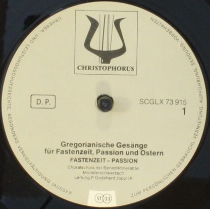 Christophorus SCGLX 73 906 - Gregorianische Gesänge - Image 6