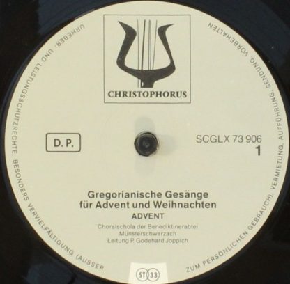 Christophorus SCGLX 73 906 - Gregorianische Gesänge - Image 9