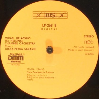 BIS LP-268 - Stamitz: Flute Concerto in G Major - Image 6