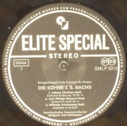 Elite Special SMLP 5012 - Die Söhne J. S. Bachs - Image 4