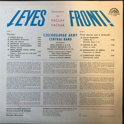 Supraphon 1 14 0745 - Eyes Front! - Image 2