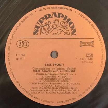 Supraphon 1 14 0745 - Eyes Front! - Image 4