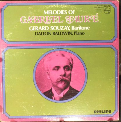 Philips PHS900-191 - Melodies of Gabriel Fauré