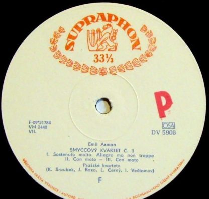 Supraphon DV 5906 - Smyccovy Kvartet C.3 - Image 2