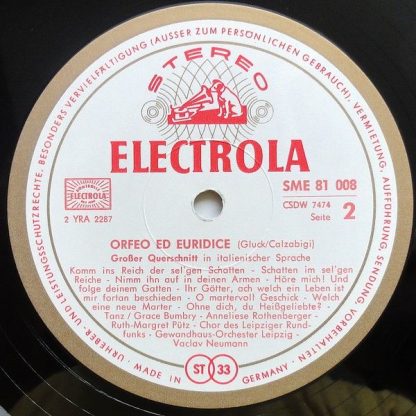 EMI Electrola SME 81 008 - Orfeo Ed Euridice - Image 4