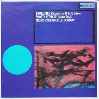 L'Oiseau-Lyre SOL 267 - Prokofiev And Shostakovich Quintets