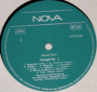 Nova 8 85 038 - Septett Nr.2 >Zirkus< - Nonett Nr.1 - Nonett Nr. - Image 3