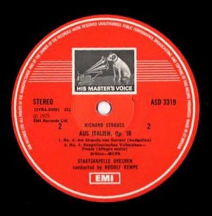 His Master's Voice ASD 3319 - Aus Italien, Op. 16 - Image 3