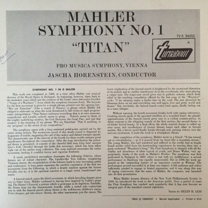 Turnabout TV-S 34355 - Symphony No. 1 "Titan" - Image 2