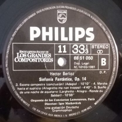 Philips 68 51 050 - Sinfonía Fantástica, Op. 14 - Image 4