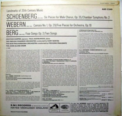 His Master's Voice ASD 2349 - Landmarks Of 20th Century Music - Image 2