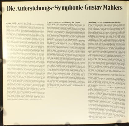 DECCA 63 835 - Symphonie Nr. II c - moll "Auferstehung" - Image 2