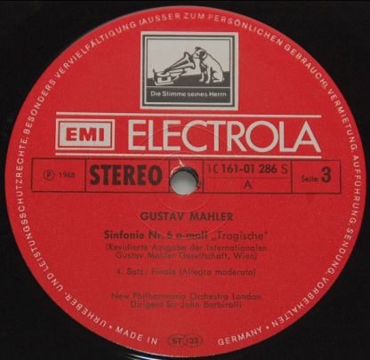 His Master's Voice C161 - 01285/86 - Gustav Mahler - Sinfonie Nr - Image 6