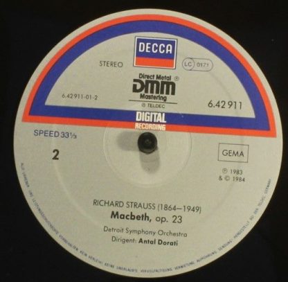 The Decca Record Company Limited 6.42911 AZ - Also Sprach Zarath - Image 4