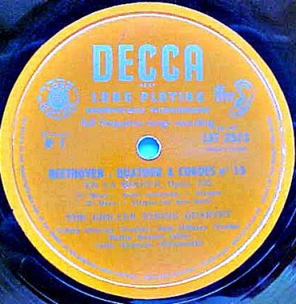 DECCA LXT 2573 - Beethoven: String Quartet No. 15 In A Minor, OP - Image 3