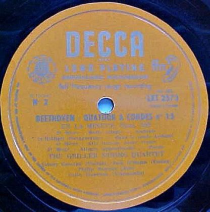 DECCA LXT 2573 - Beethoven: String Quartet No. 15 In A Minor, OP - Image 4