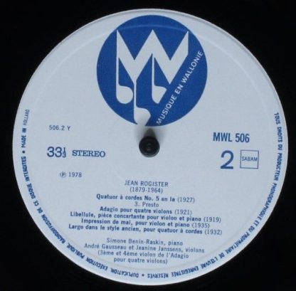 Musique en Wallonie MWL 506 - Musique Pour Cordes - Image 6