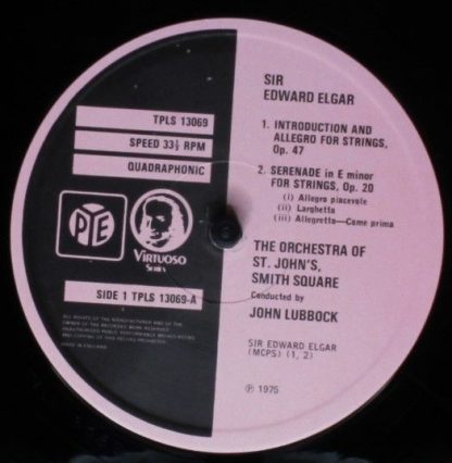 Pye Records TPLS 13069 - Elgar, Tippett - Image 3