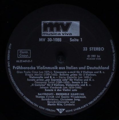 Musica Viva MV 30-1088 - Frühbarocke Violinmusik - Image 3