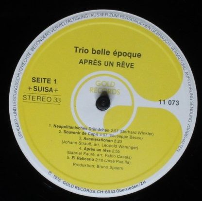 Gold Records LP 11 073 - Après Un Rêve - Image 3