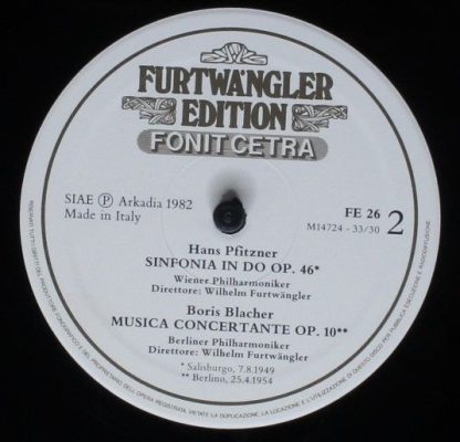 Furtwängler Edition FE 26 - Palestina-Preludi 1/3, Sinfonia In D - Image 4