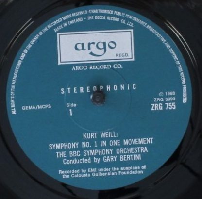Argo ZRG 755 - Symphonies 1 & 2 - Image 5